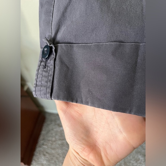 Talbots Stretch Cotton Capris in Blue With Folded Cuffs Women’s Size 14 - Picture 12 of 14